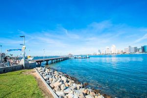 a bridge over a body of water