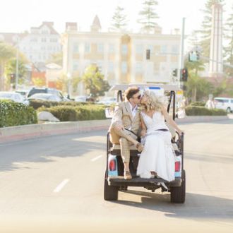 a person riding a motorcycle on a city street