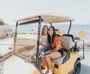 a person sitting on a motorcycle