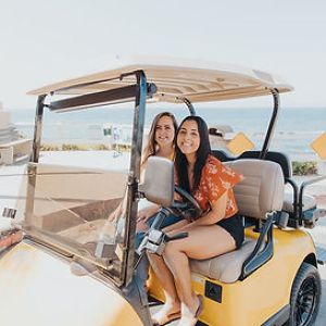 a person sitting in a car