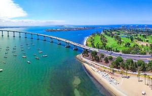 a bridge over a body of water