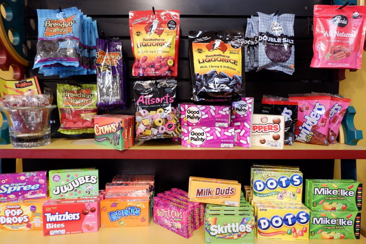 a bunch of items that are on display in a store