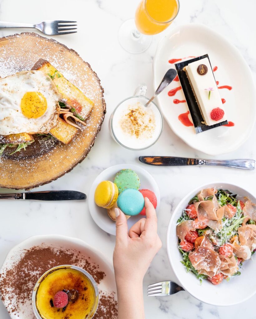 a bunch of food on a plate